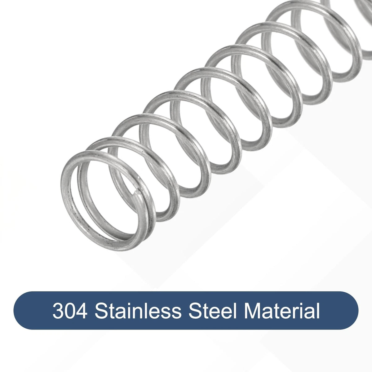 uxcell 50Pcs 304 Stainless Steel Compression Springs, 0.5mm x 6mm x 6mmx15mm