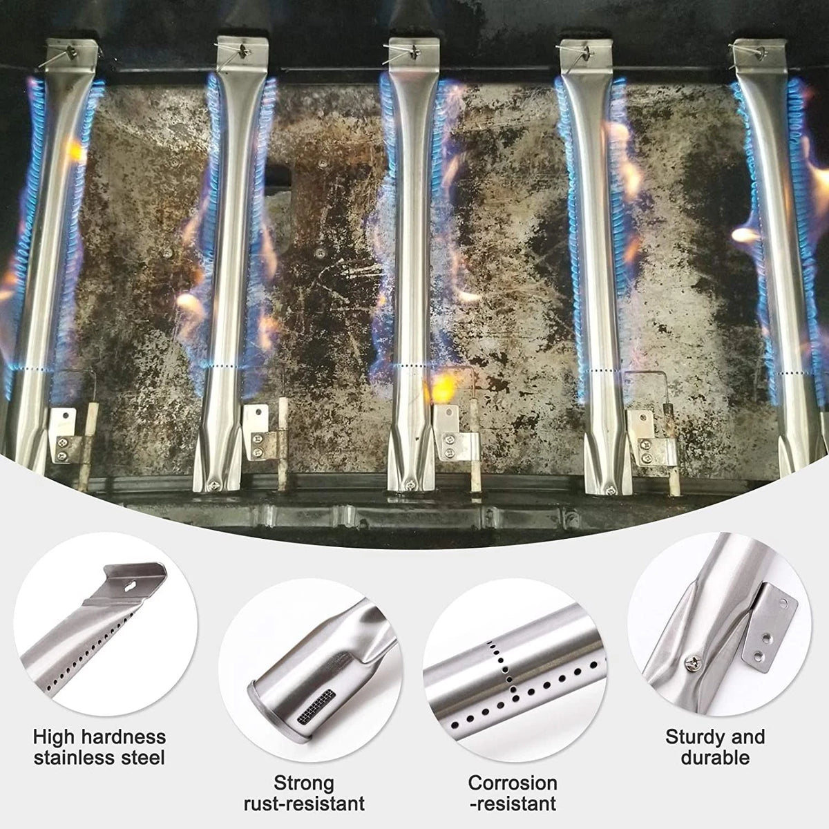 Grill Replacement Parts for Nexgrill 4 Burner 4 Stainless Steel