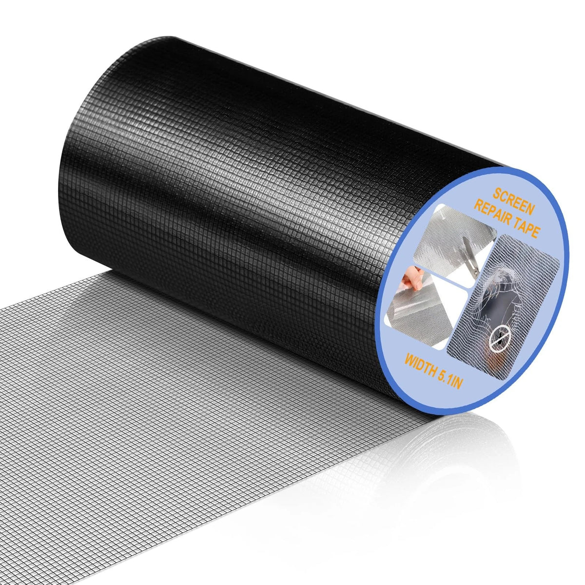 CroBlissful Extra Wide 5 inch x 20 ft Window Screen 5 Inch x 20 ft, Black