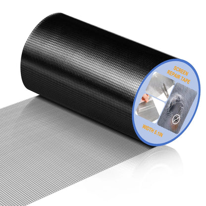 CroBlissful Extra Wide 5 inch x 20 ft Window Screen 5 Inch x 20 ft, Black