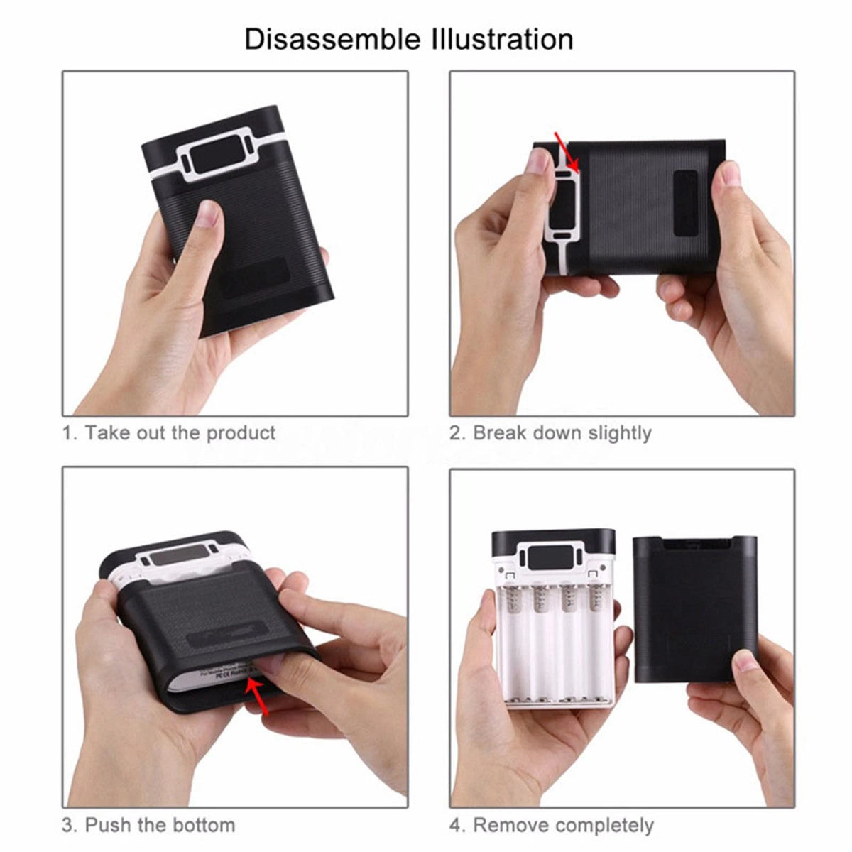 Dual USB Ports 5V/2.5A Portable Power Bank Case Housing With Charging Module