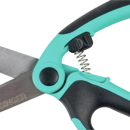 SINGER 00565 9-1/2-Inch ProSeries Spring Assist Scissor with 1-Pack, Teal