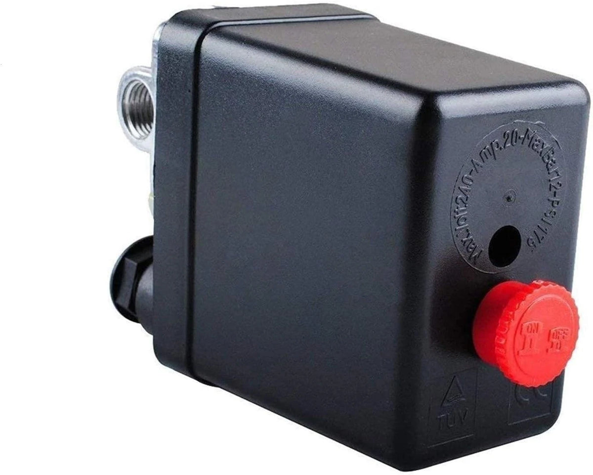 Central Pneumatic Air Compressor Pressure Switch Control Valve Black