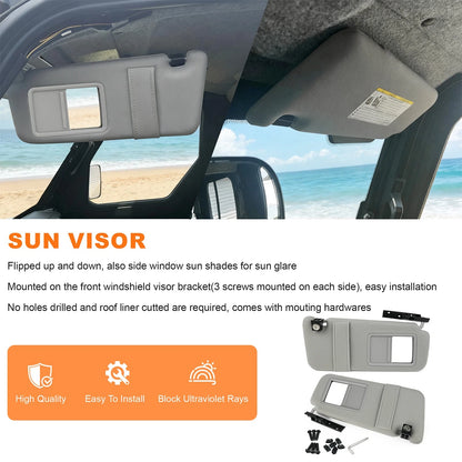 Pair Sun Visors For Polaris Ranger XP 1000 NorthStar 2019-2025