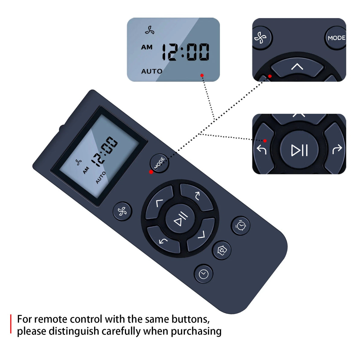 Remote Control For Midea Robot Vacuum Cleaner VRA21PB / M7Pro