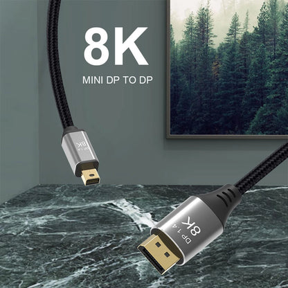 1m Laptop Mini DP to DP Cable Conversion Cord 8K@60Hz 4K@144Hz DisplayPort 1.4 j