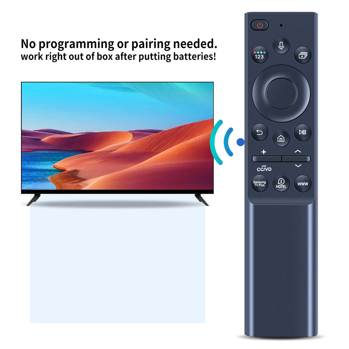 BN59-01363E Solar Voice Remote Control For Samsung TV HG65Q60AANFXZA
