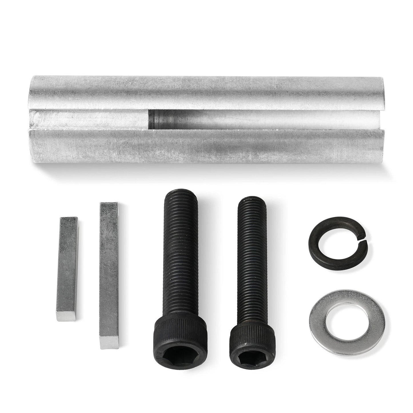 Extended 1 to 1 1/ 8in 1/4" Key Gas Engine pulley Crank Shaft Sleeve Adapter