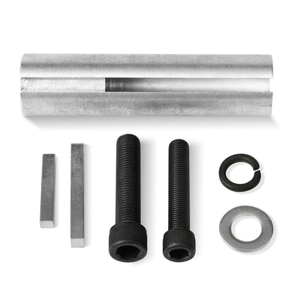 Extended 1 to 1 1/ 8in 1/4" Key Gas Engine pulley Crank Shaft Sleeve Adapter
