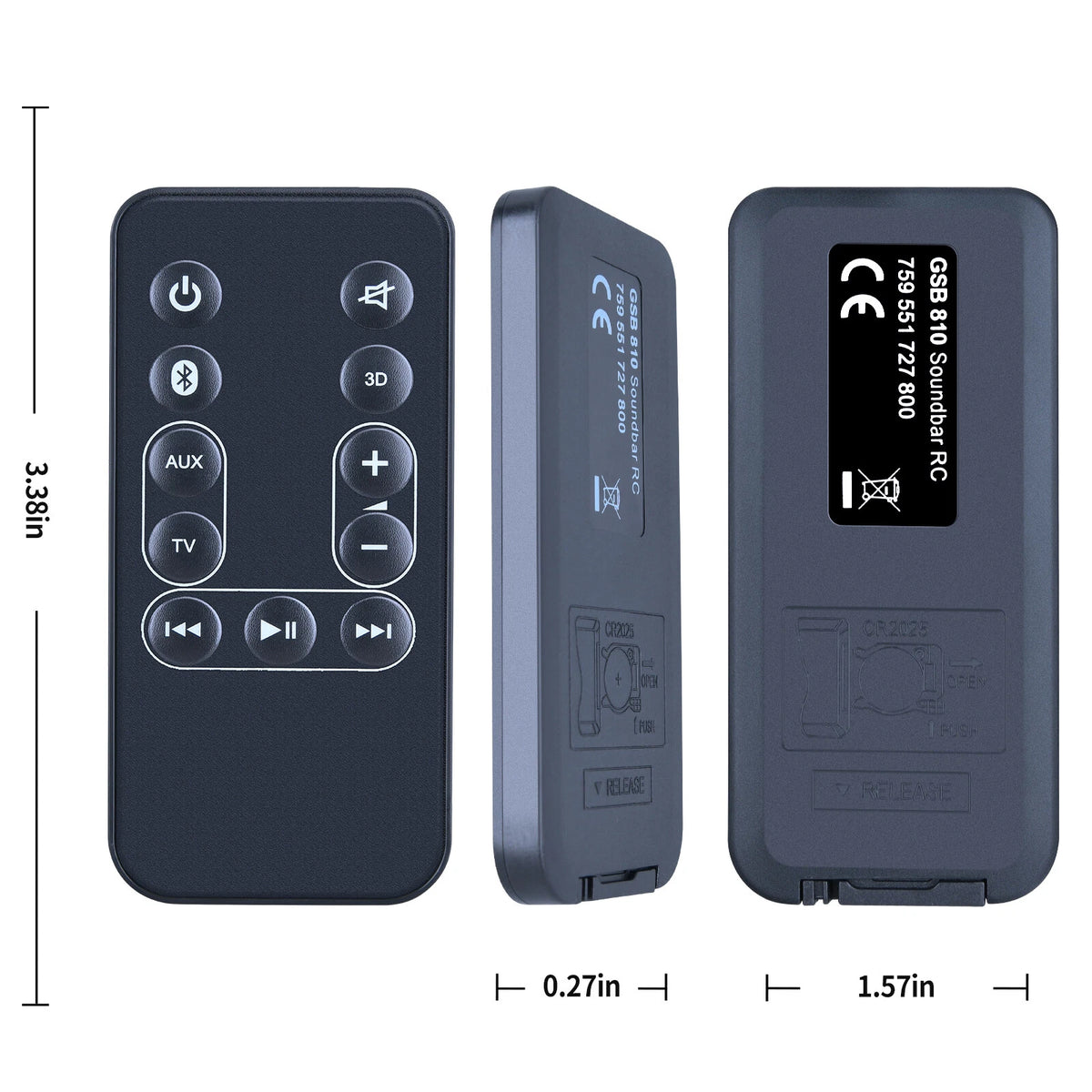 Remote Control For Grundig GSB 800 GSB-810 GSB810 Bluetooth TV Soundbar System