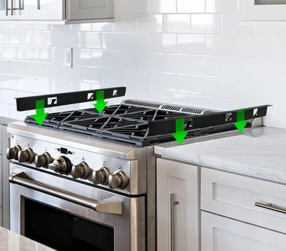 Stove Gap Covers,Stove Filler, Range Trim Kit, black-23.4