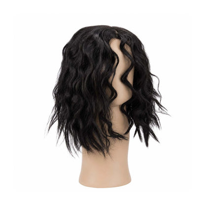 Heat-Resistant Synthetic Short Kinky Curly Hair Wigs For Women Natural Part N