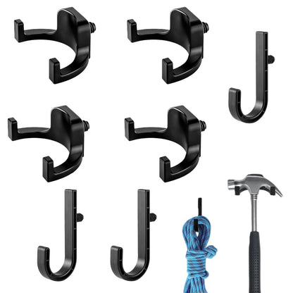 SZLFKJ 7PCS Storage Shed Hooks Compatible with Suncast/Craftsman Black