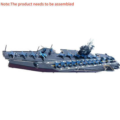 DIY Metal 1/1500 Scale USS Roosevelt Aircraft Carrier CVN-71 Model Kit Gift