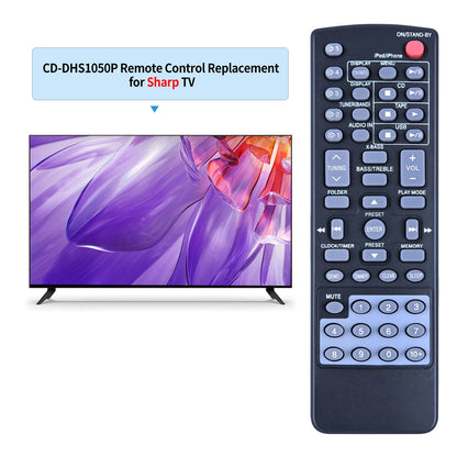 Remote Control For Sharp RRMCGA255AWSA CD Player Stereo System CD-DH950P
