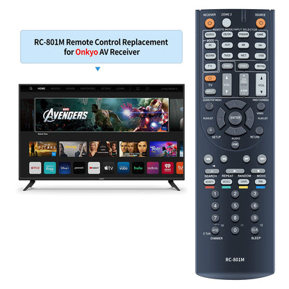 RC-801M For Onkyo AV Receiver Remote Control HT-RC360 HT-S7400 HT-R690