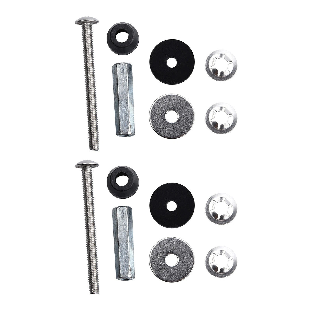 2PCS Stainless Steel Toilet Seat Bolts Kit, Easy Install Metal Screws for Repair