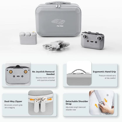Carrying Case for DJI Neo RC N3/N2 Remote Controller, Portable Medium, grey