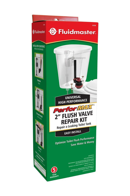 Fluidmaster 507AKP7 PerforMAX Universal High Performance 2 Inch, Black/Red
