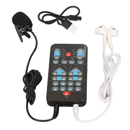 Portable Handheld Voice Changer With 8 Sound Effects For Karaoke Live Streaming