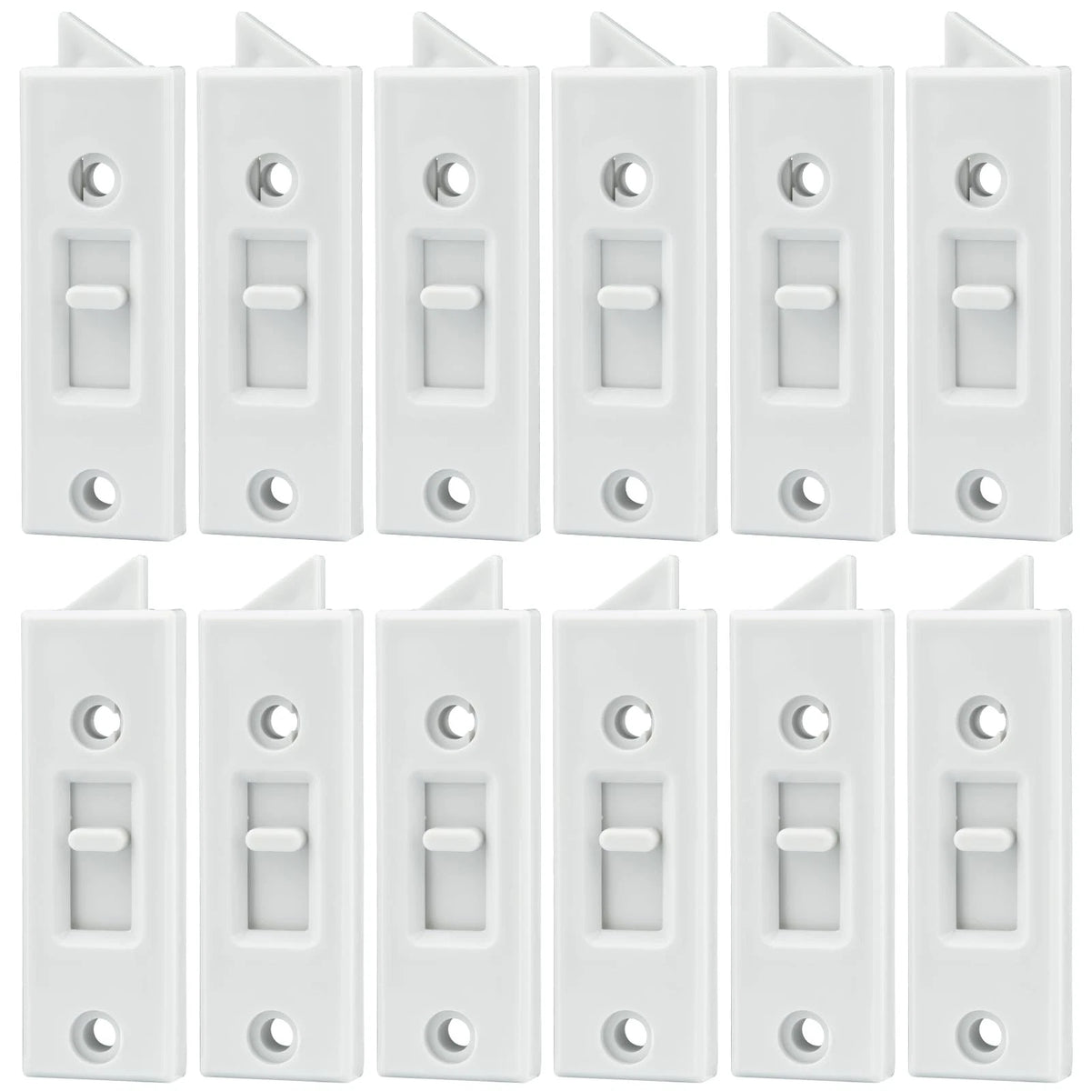 12 Pcs Window Latch Locks Spring Loaded Tilt 12 PCS, White