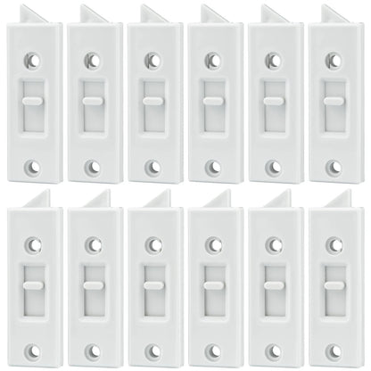 12 Pcs Window Latch Locks Spring Loaded Tilt 12 PCS, White