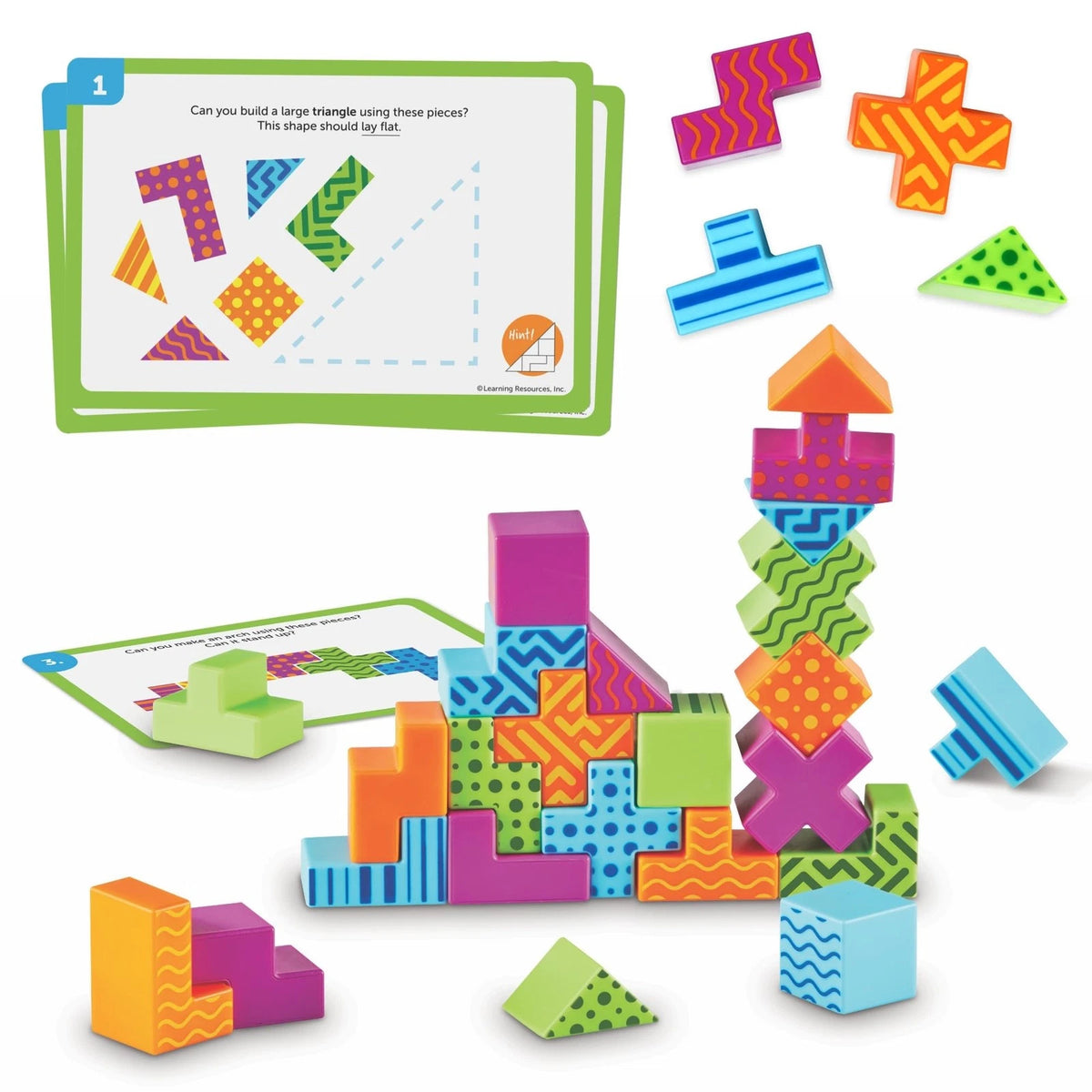 Learning Resources STEM Explorers Brainometry - 3D Puzzle Games Medium, Multi