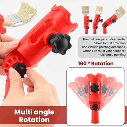 Multi-Angle Paint Brush Extender with 1 Brush, Red