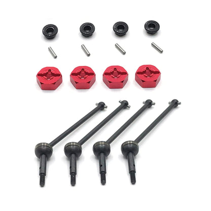 RC CVD Drive Shaft+Hex Adapter For WLtoys 1:14 144001 1/12 124017 124018 124019