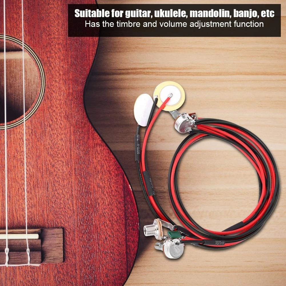 Pickup, Patch Pickup With Volume & Tone Control Sound Effect Parts Universal...
