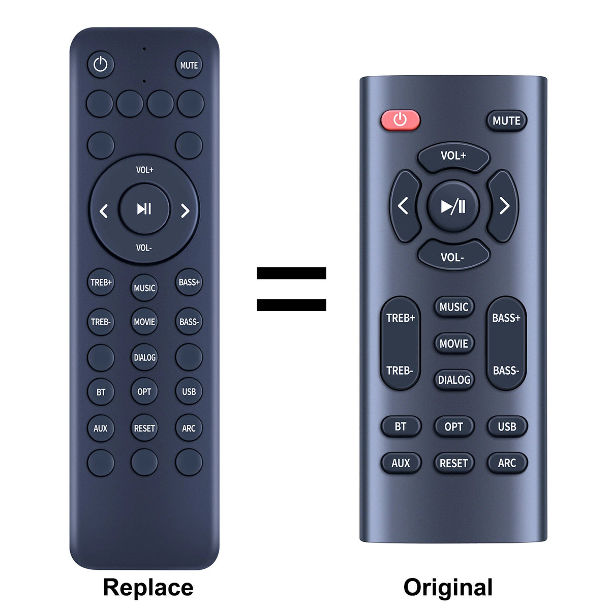 Replacement Remote Control For Littoak SE04D Soundbar 2.1 Soundbar For TV