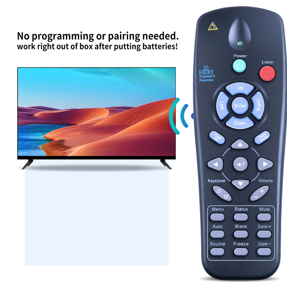 Remote Control For Promethean UST-P1C EST-P1-G PRM-42 PRM-45 DLP Projector
