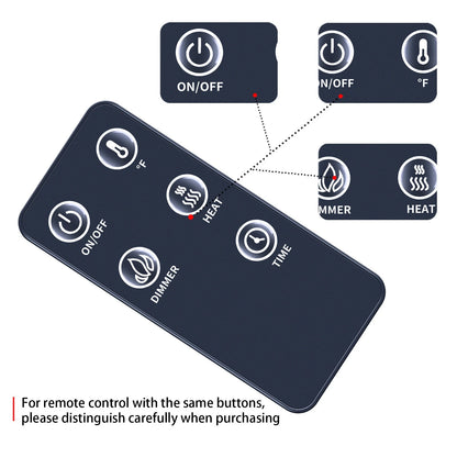 Remote Control For Titan Flame Fireplace EF-30A EF-30B EF-30BF WH-48 WF-48S