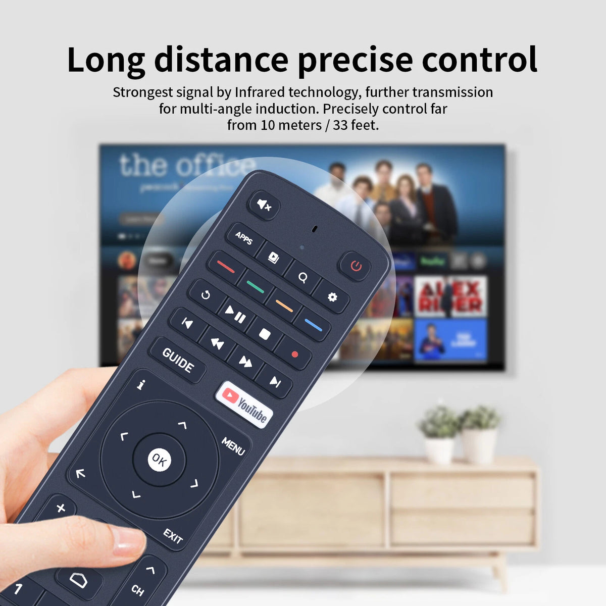 Replacement Remote Control For Zattoo TV WH200319C/ROH