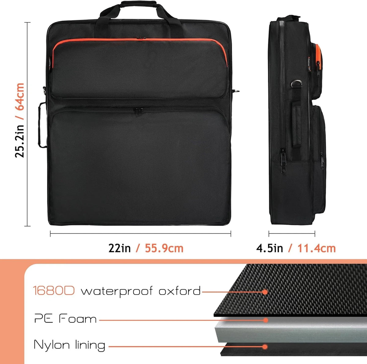 Solar Panel Storage Bag Compatible with 2 Jackery 200W, Padded Portable...