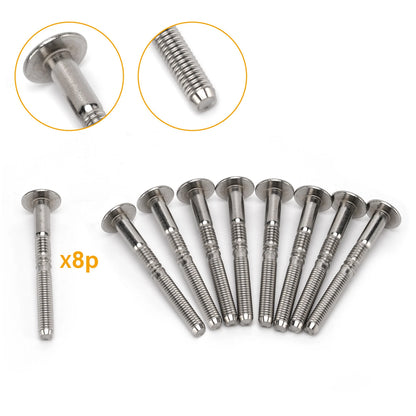 For Peterbilt 379 Front Grill Huck Rivet Kit Stainless Steel