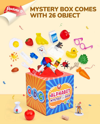 JoyCat Mystery Alphabet Box for Kids 26 PCS Letters Sorting Matching Medium
