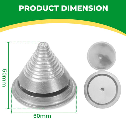 TonGass (2-Pack Metal Precision Blade Balancers for Lawn Mower 2pk, Silver