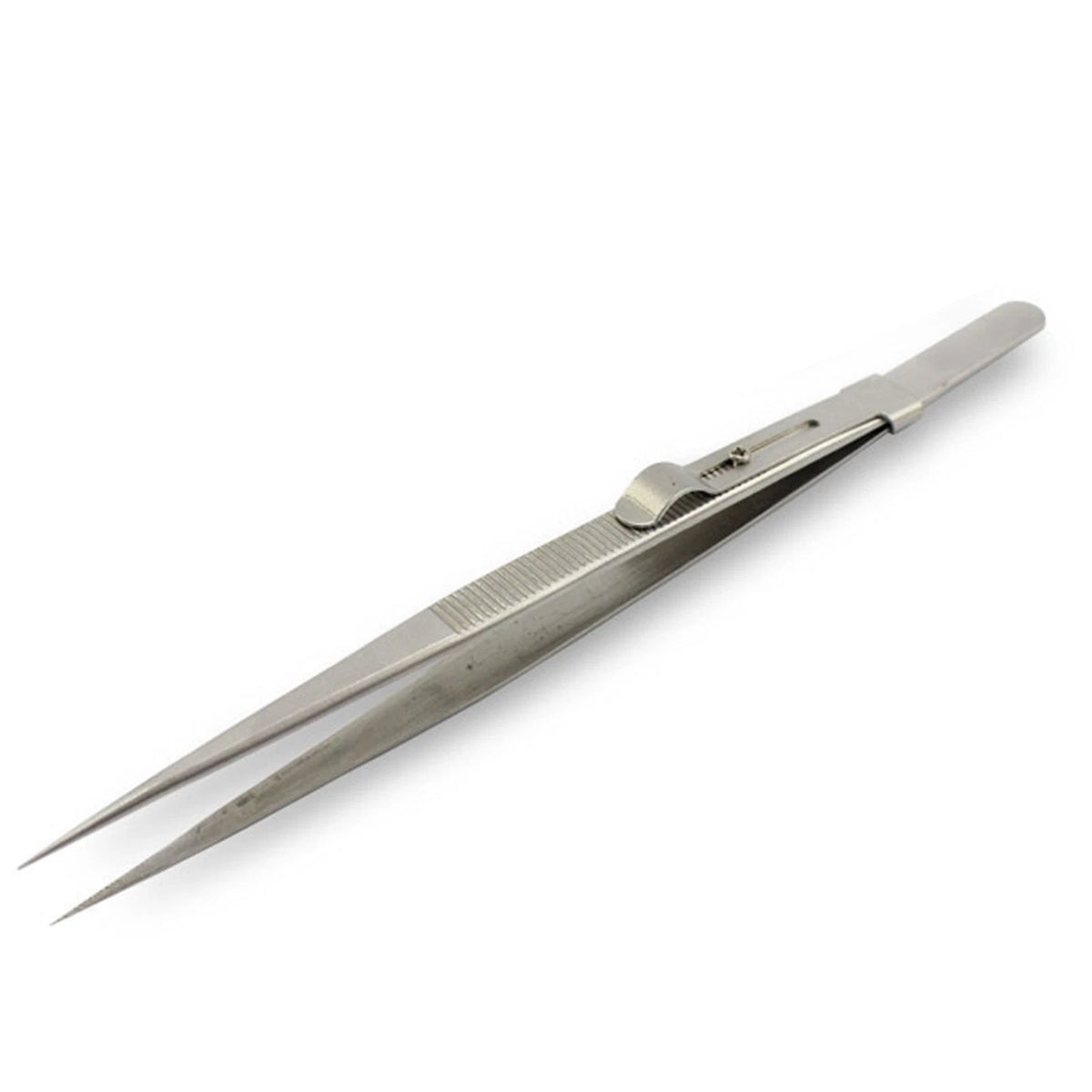 STONE TWEEZERS LOCKING JEWELRY TWEEZER SLIDE LOCK FINE TIP ELECTRONIC SLOT LOCK