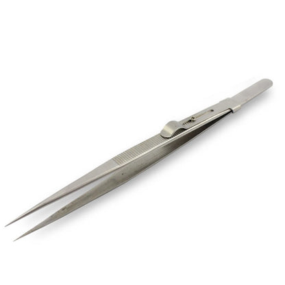 STONE TWEEZERS LOCKING JEWELRY TWEEZER SLIDE LOCK FINE TIP ELECTRONIC SLOT LOCK