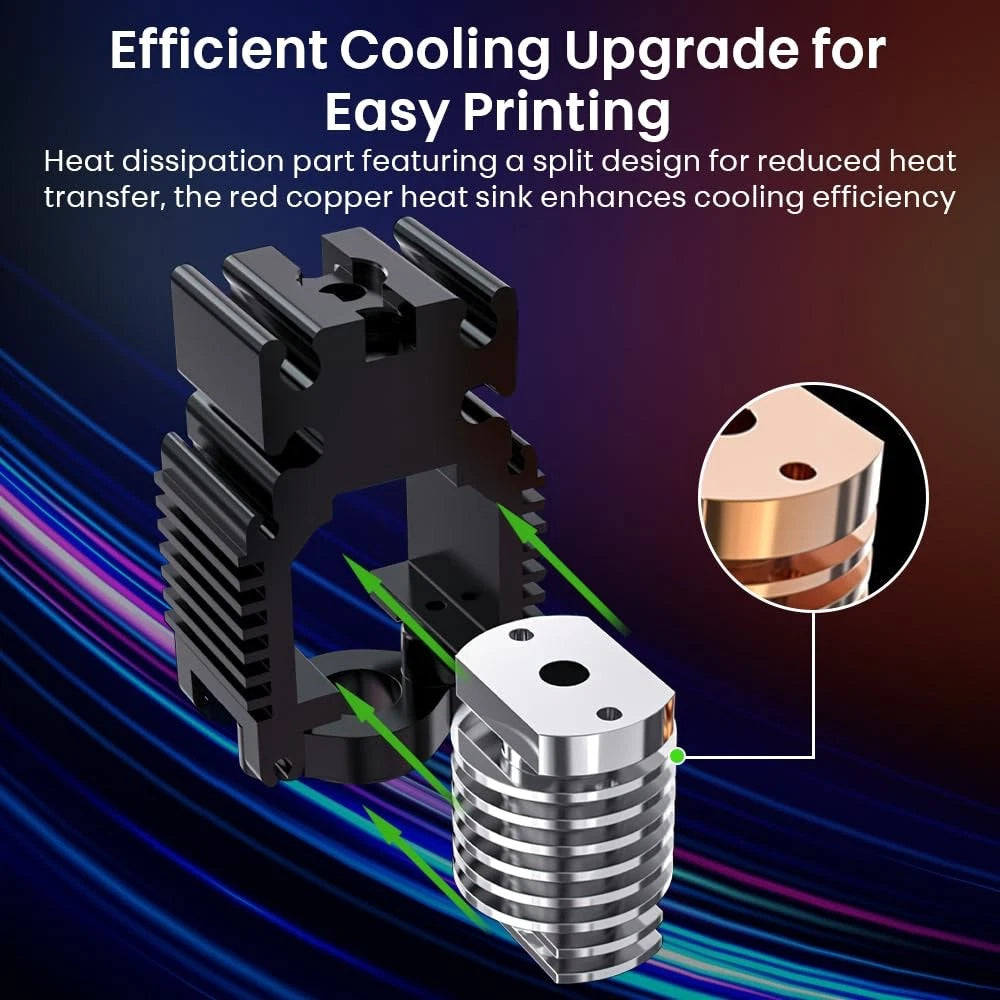Creality Ender 3 V3 SE Hotend, 3 KE Ceramic Heating Block Kit with...