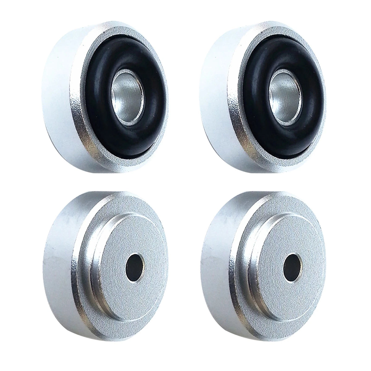 4pcs 20x8mm Silver Isolation Feet Stand For CD Turntable Radio AMP Amplifier D