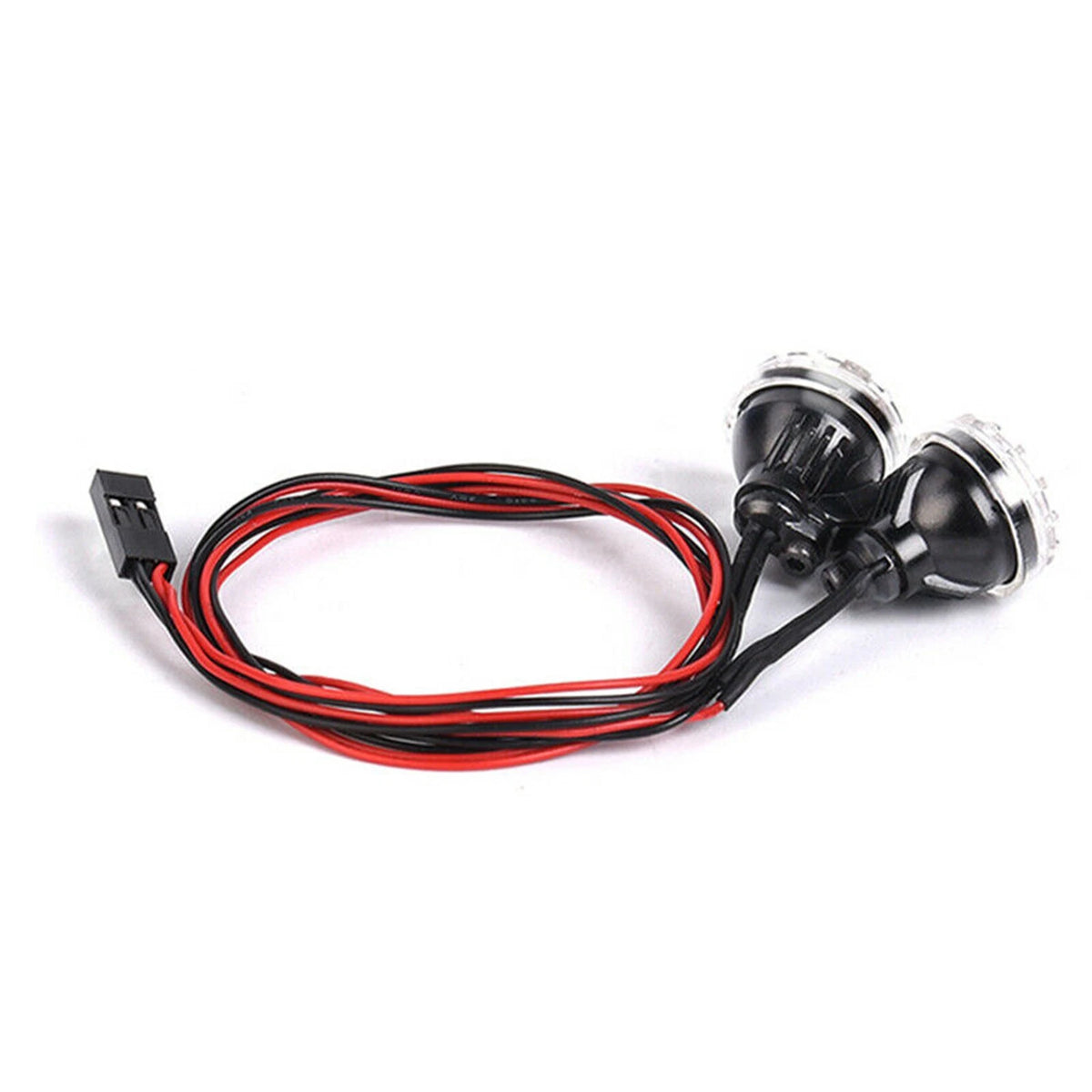 2Pcs 3-7.4V LED Headlight Plastic Spotlight For Axial TRX4 SCX10 1/10 1/8 RC Car