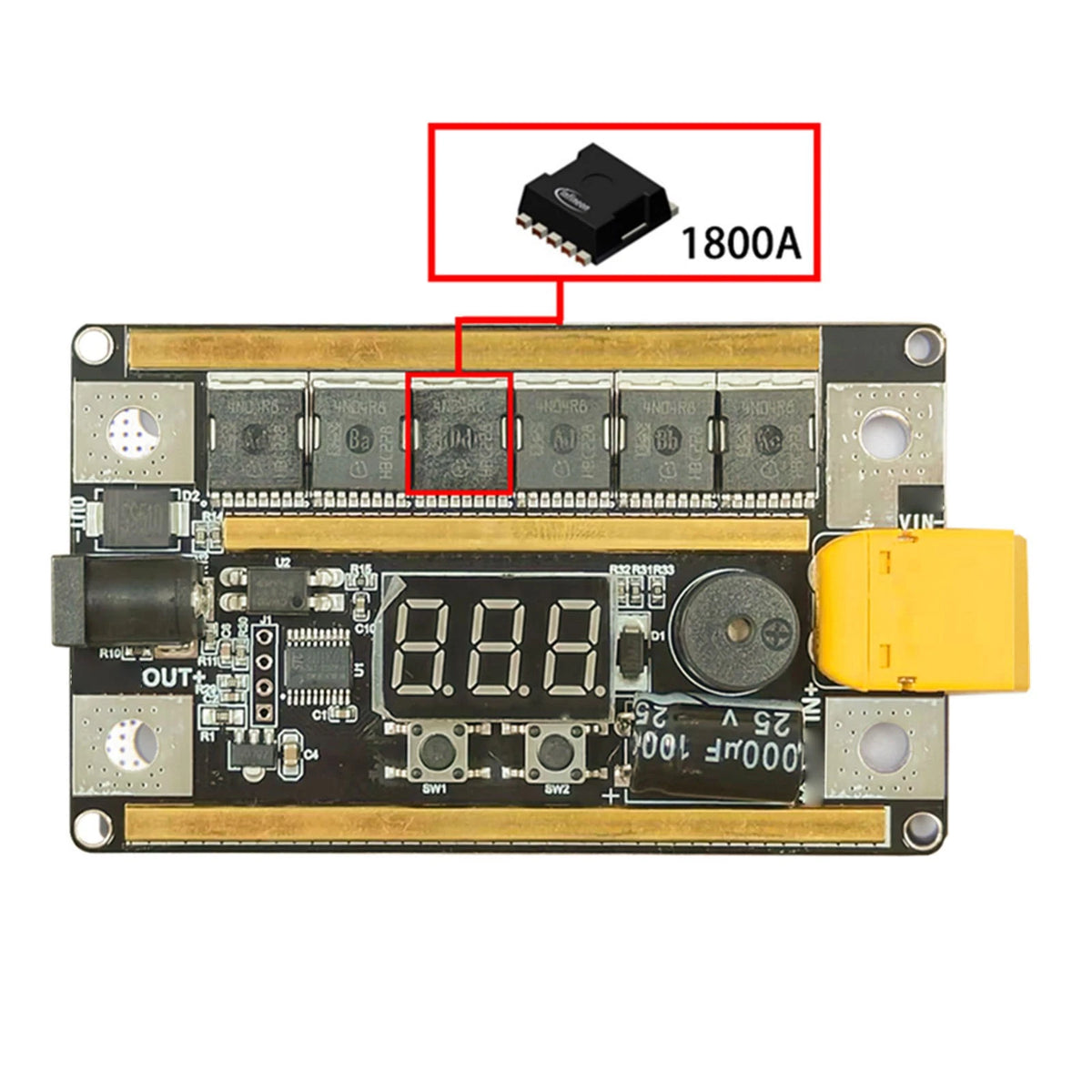 1Set DIY Mini Spot Welder Machine 8-24V Voltmeter Part For 18650 Lithium Battery