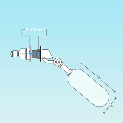 RO/DI Float Valve Kit for Reef Tank & Aquarium ATO – Auto Top white and blue