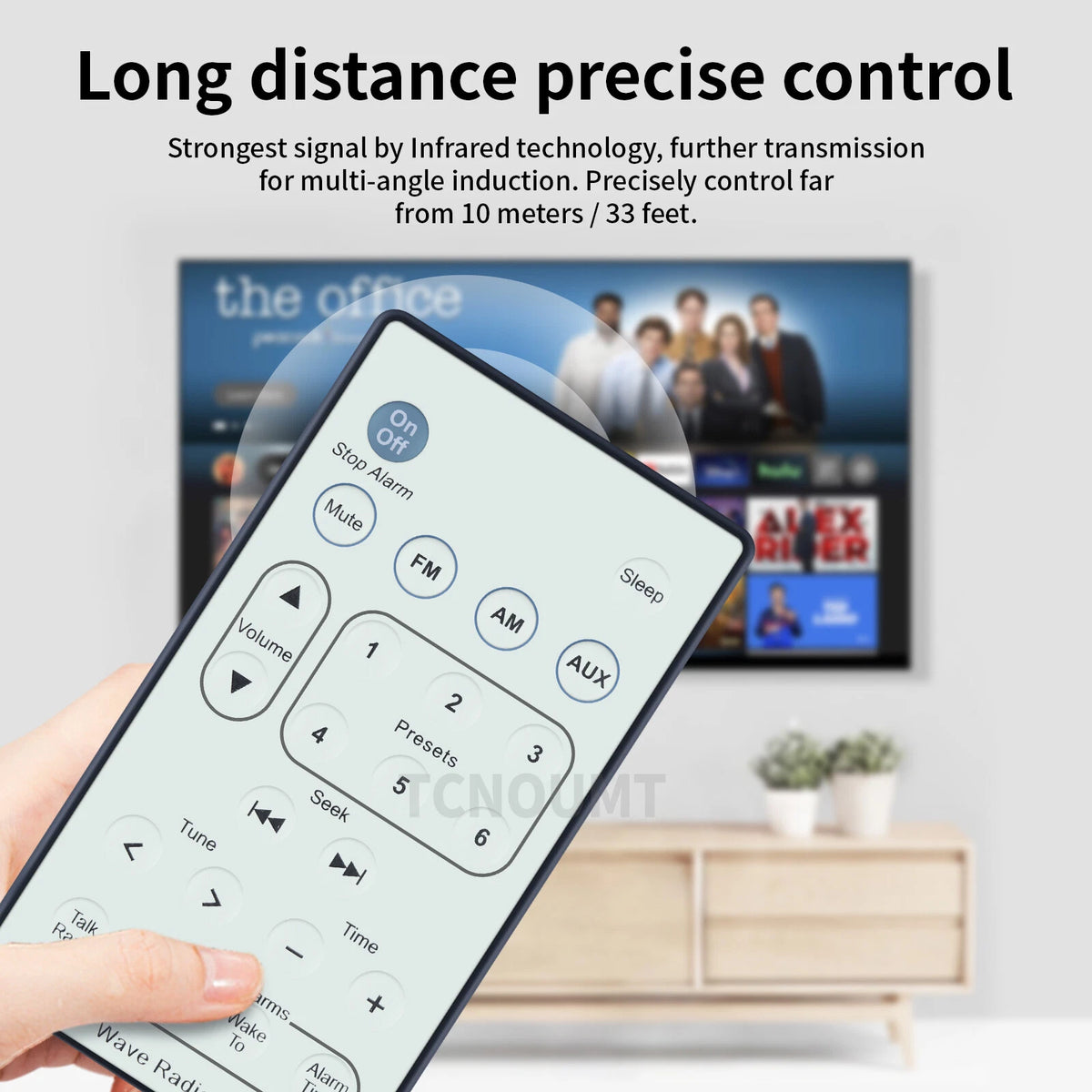 For Bose Wave Radio II AWR1B1 AWR1B2 Replacement Remote Control white
