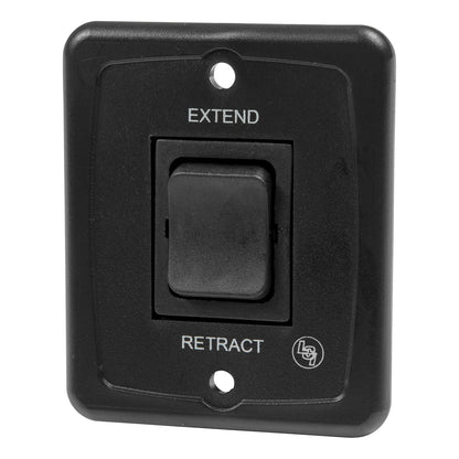 Solera 40 AMP Power RV Awning Interior Replacement Switch Kit and Plate Black