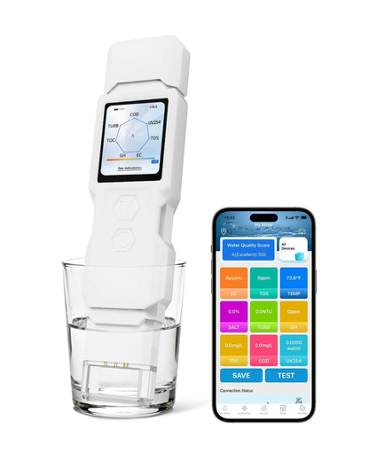 9-in-1 Smart Water Tester with APP Monitoring, Digital Test Kit for...
