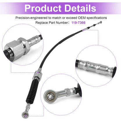 119-7366 Cable Assembly for Toro Grandstand Mowers 48, 52, 60