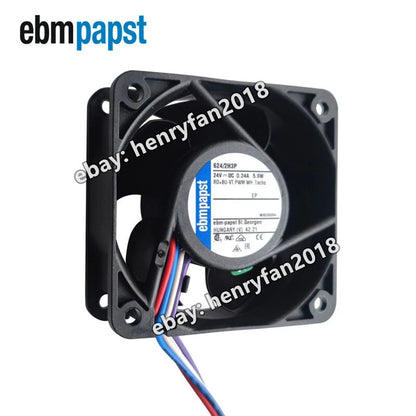 Ebmpapst 624/2H3P Axial Fan DC 24V 5.6W 0.24A 60*60*25MM 4-wires PWM Cooling Fan